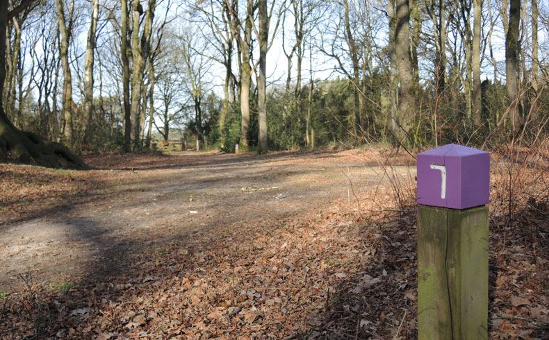 voetzoekers-kampsheide-route-markering